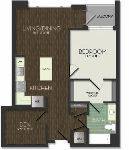 Apartment 519 floorplan